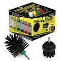 Drillbrush BBQ Grill Cleaning Mini Size Black Ultra Stiff Rotary Cleaning, PK 2 K-S-2M-QC-DB